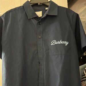 Burberry Blue Casual Button Down Shirt